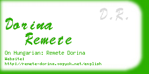 dorina remete business card